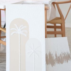 Beige Twins Palm
